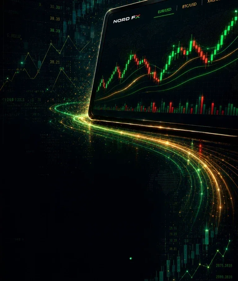 NordFX — 官网产品与服务画面